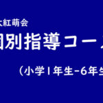 【小学生】個別指導コース(小1-小6)